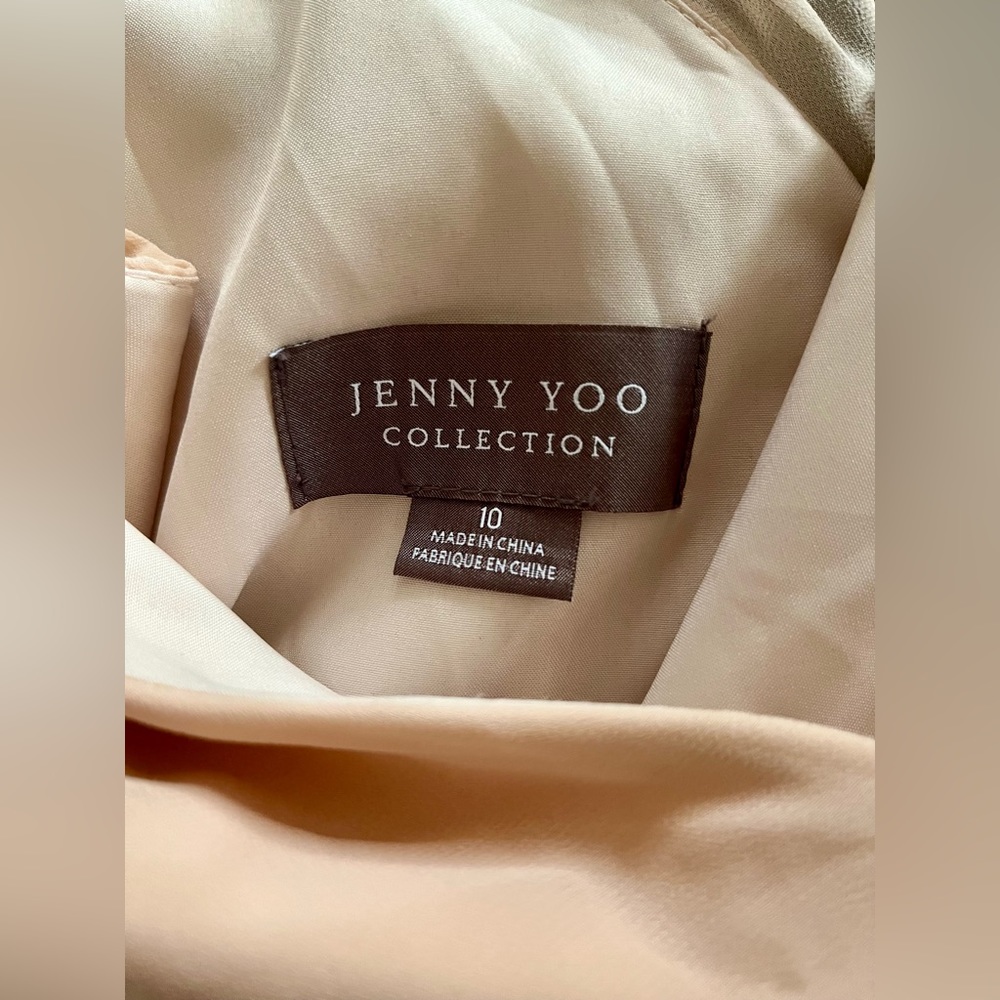 NWT Jenny Yoo Mila Dress - blush, chiffon flowy dress - Picture 6 of 6